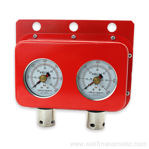 60mm dual pointer pressure gauge for mining
